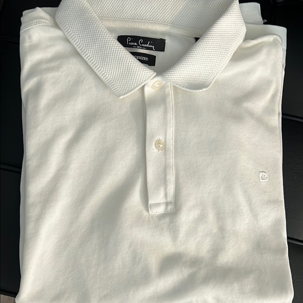 Pierre Cardin White Polo Shirt Classic Design